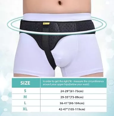 Inguinal हर्निया बेल्ट ब्रेस समर्थन